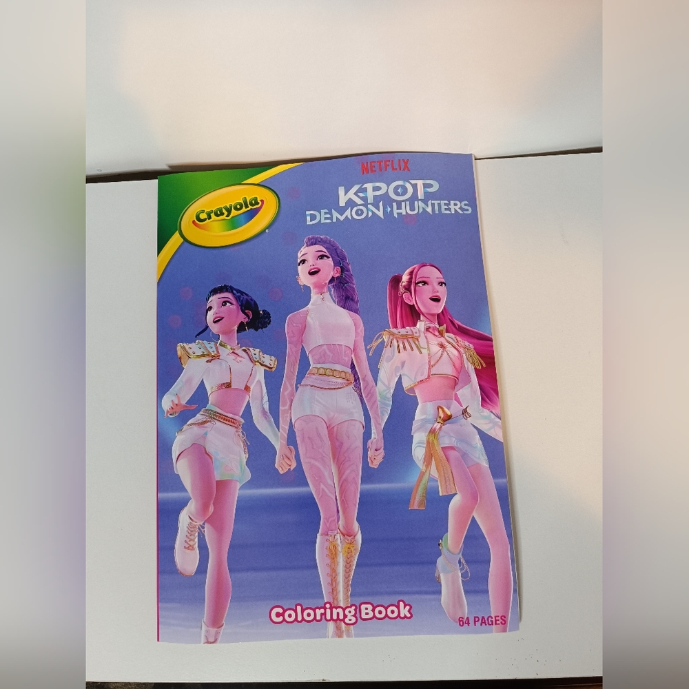 K Pop Demon Hunters Coloring Book BRAND NEW KPOP Rumi Derpy Saja Boys Party Favo